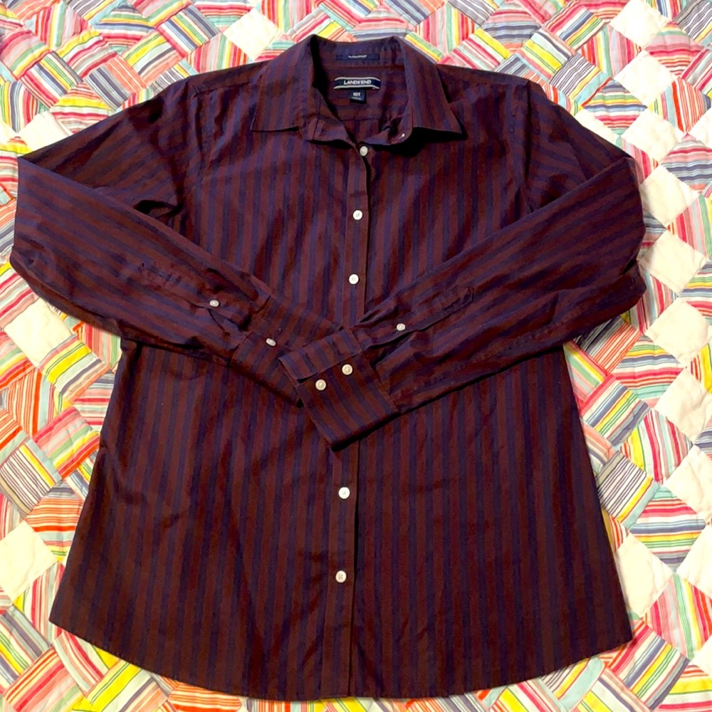 Lands End wrinkle-free blouse